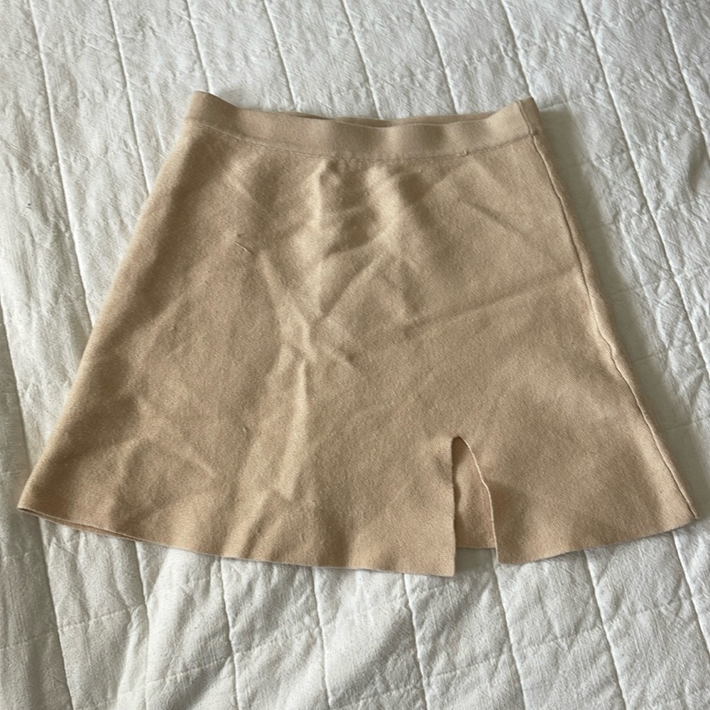 Bella Mae Tan mini skirt , cloth